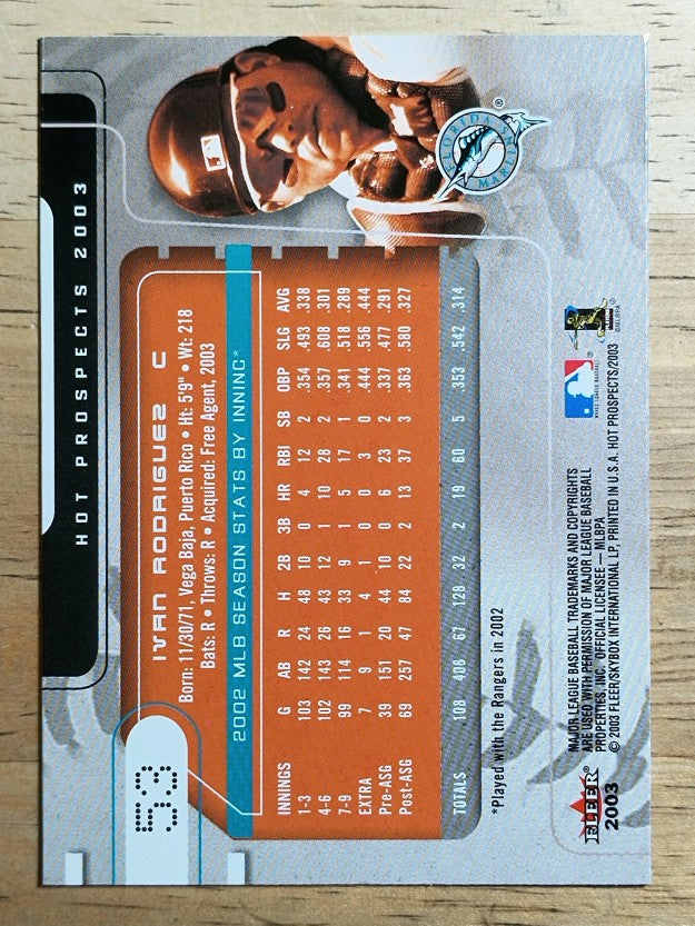 2003 Hot Prospects #53 Ivan Rodriguez