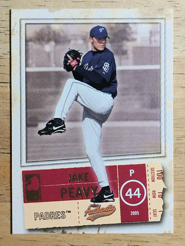 2005 Fleer Authentix #93 Jake Peavy