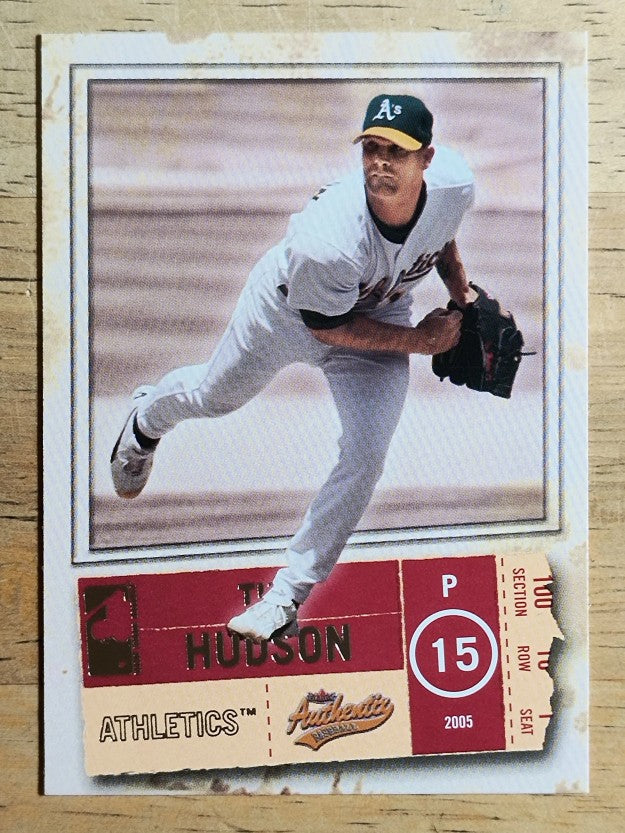 2005 Fleer Authentix #85 Tim Hudson
