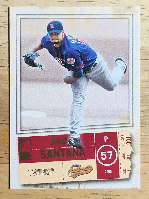 2005 Fleer Authentix #34 Johan Santana