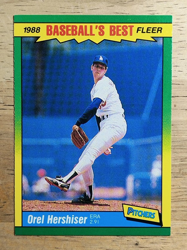 1988 Fleer Sluggers/Pitchers #18 Orel Hershiser