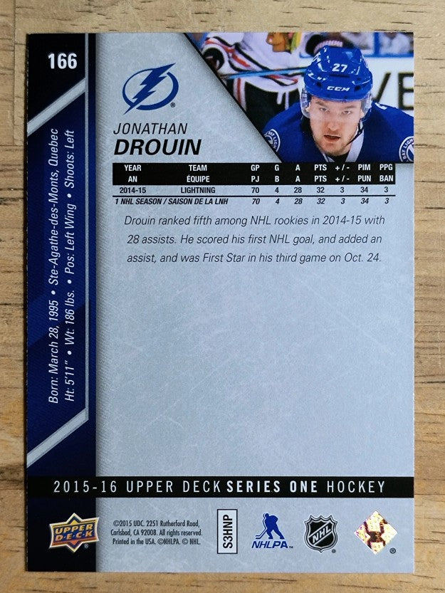 2015-16 Upper Deck #166 Jonathan Drouin