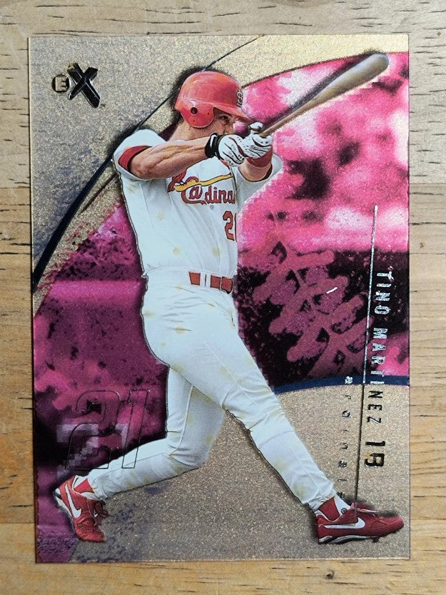 2002 E-X #18 Tino Martinez