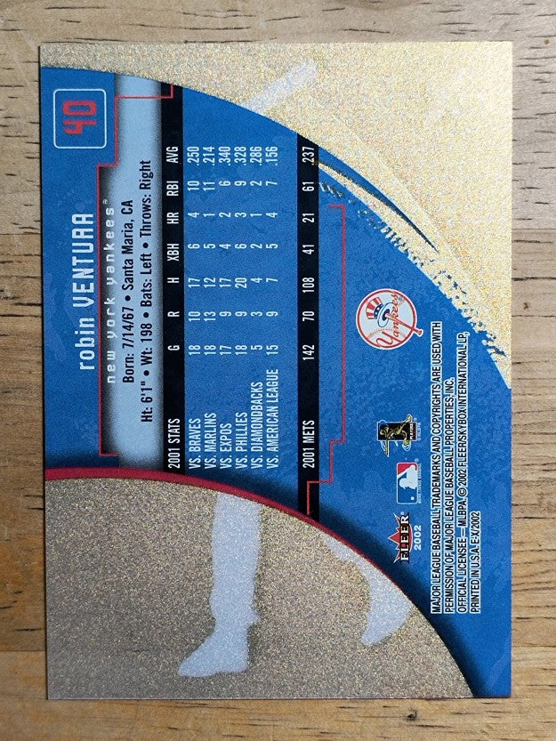 2002 E-X #40 Robin Ventura