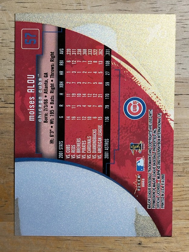 2002 E-X #57 Moises Alou