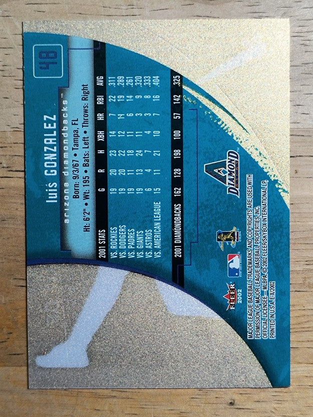2002 E-X #48 Luis Gonzalez