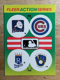 1990 Fleer Team Stickers #2 Braves/Cubs/Royals/Brewers