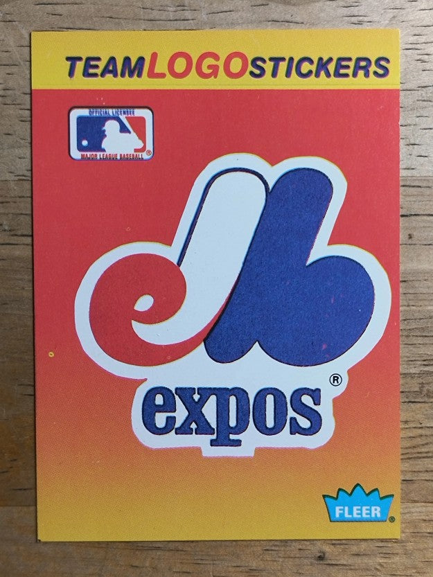 1991 Fleer Team Stickers #49 Montreal Expos/Large logo