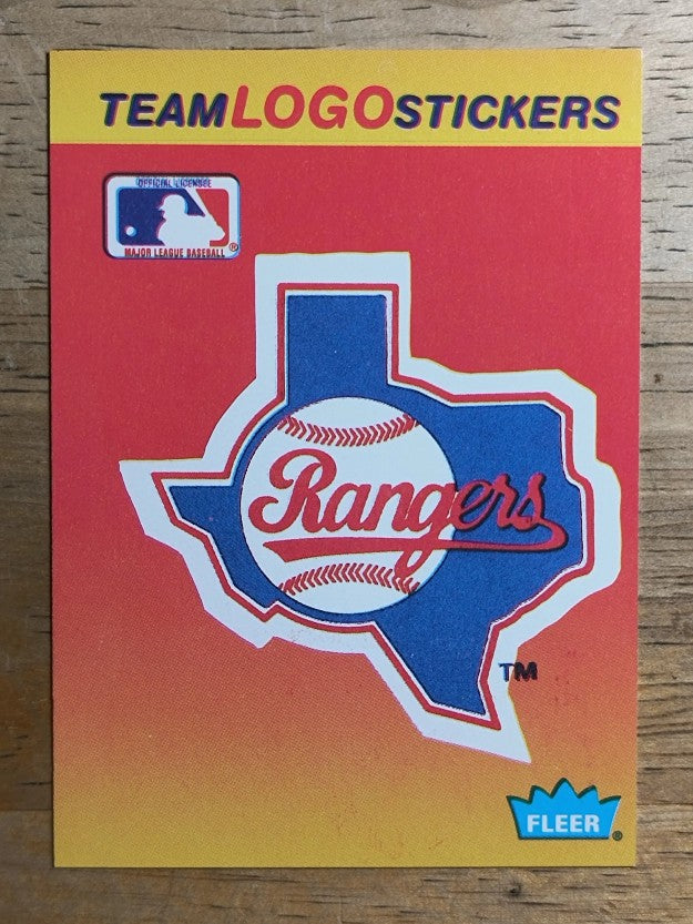 1991 Fleer Team Stickers #75 Texas Rangers/Large logo