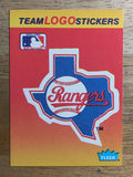 1991 Fleer Team Stickers #75 Texas Rangers/Large logo