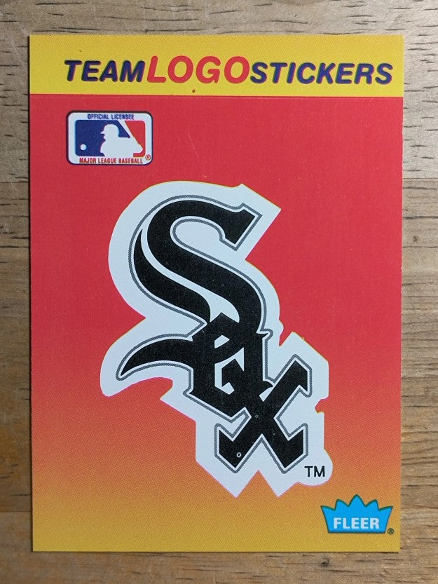 1991 Fleer Team Stickers #19 Chicago White Sox/Large logo