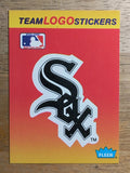1991 Fleer Team Stickers #19 Chicago White Sox/Large logo