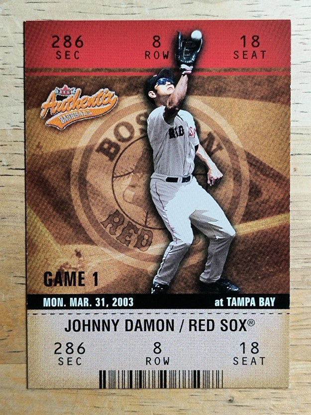 2003 Fleer Authentix #9 Johnny Damon