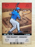 2003 Fleer Authentix #42 Fred McGriff