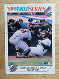 1990 Fleer World Series #7 Terry Steinbach