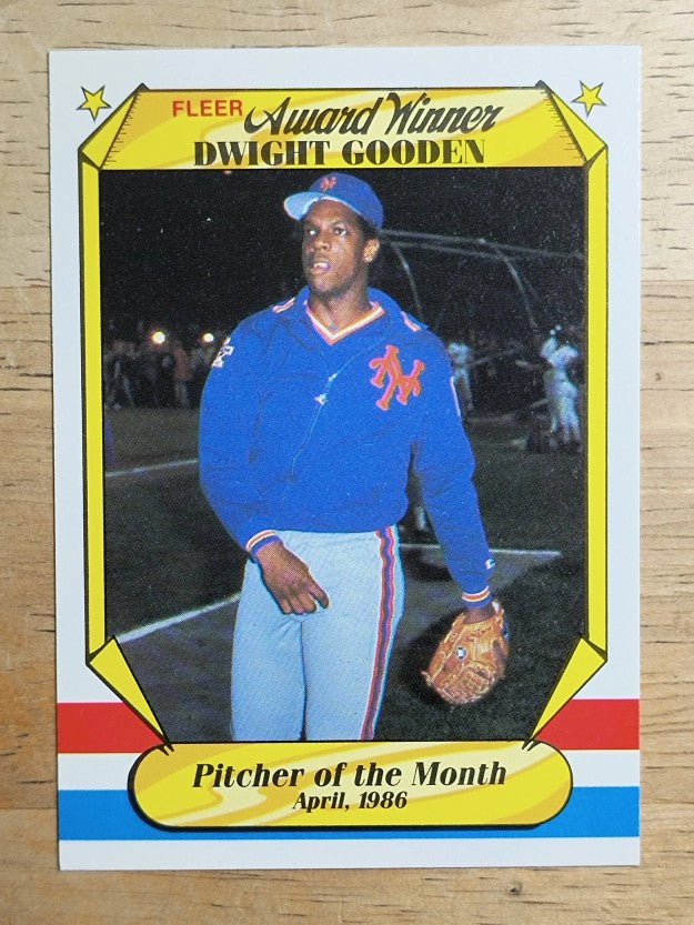 1987 Fleer Award Winners #15 Dwight Gooden