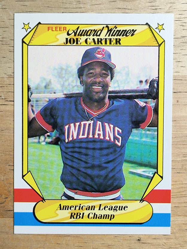 1987 Fleer Award Winners #8 Joe Carter