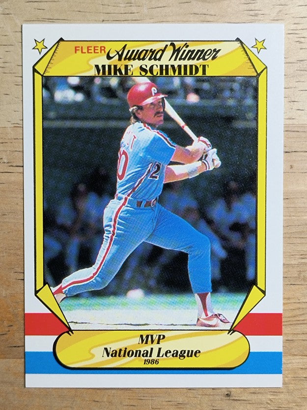 1987 Fleer Award Winners #36 Mike Schmidt
