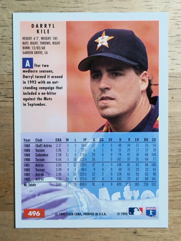 1994 Fleer #496 Darryl Kile