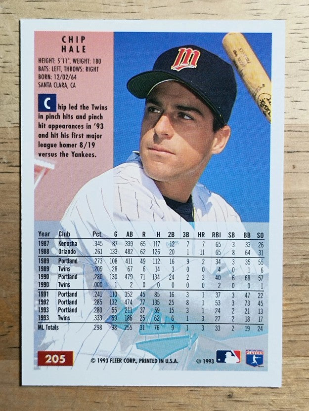 1994 Fleer #205 Chip Hale