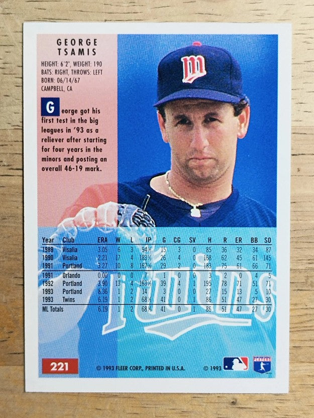 1994 Fleer #221 George Tsamis