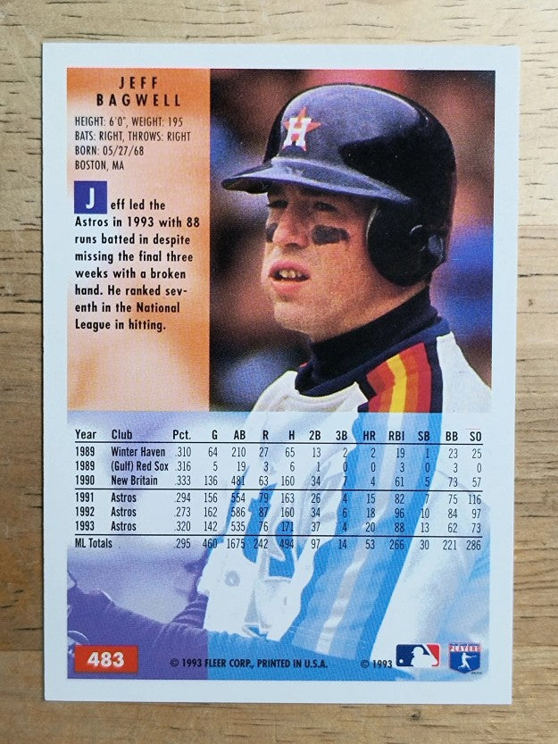 1994 Fleer #483 Jeff Bagwell