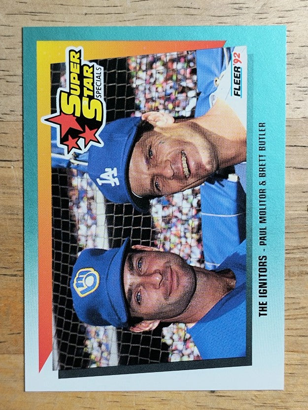 1992 Fleer #702 Paul Molitor/Brett Butler