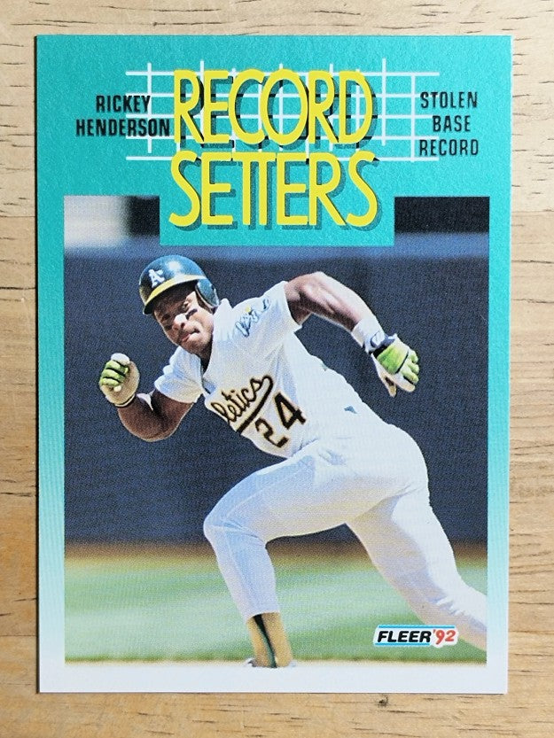 1992 Fleer #681 Rickey Henderson RS