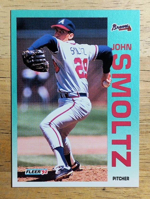 1992 Fleer #371 John Smoltz