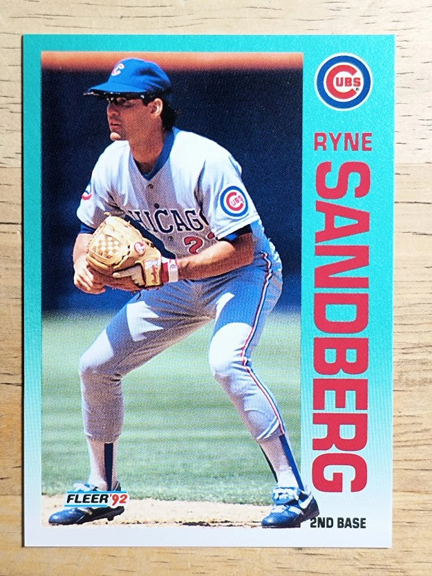 1992 Fleer #389 Ryne Sandberg