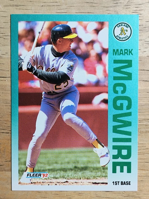 1992 Fleer #262 Mark McGwire