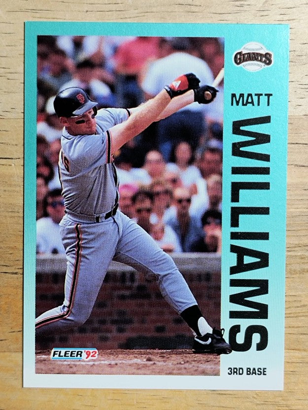 1992 Fleer #650 Matt Williams