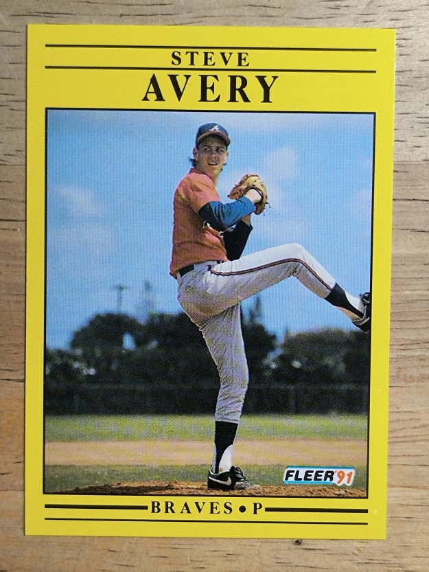 1991 Fleer #681 Steve Avery