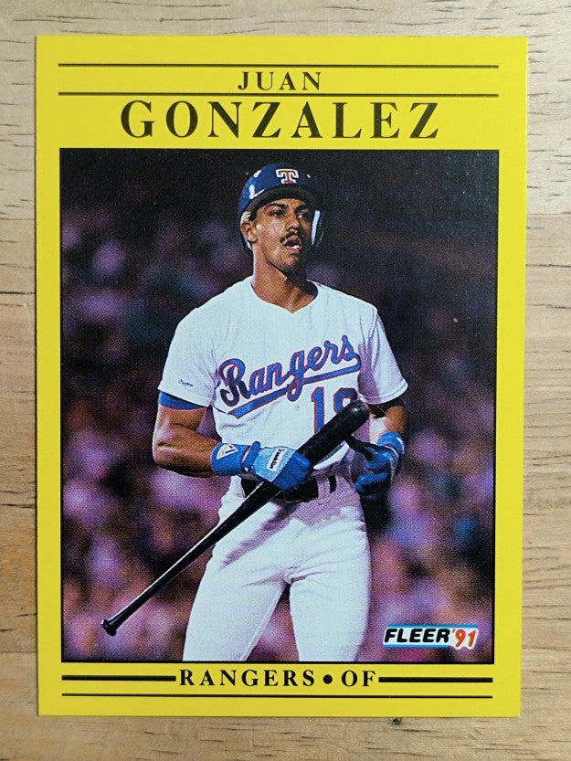 1991 Fleer #286 Juan Gonzalez