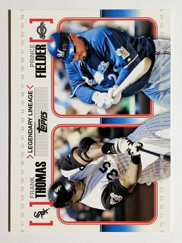 2010 Topps Legendary Lineage #LL20 Frank Thomas/Prince Fielder
