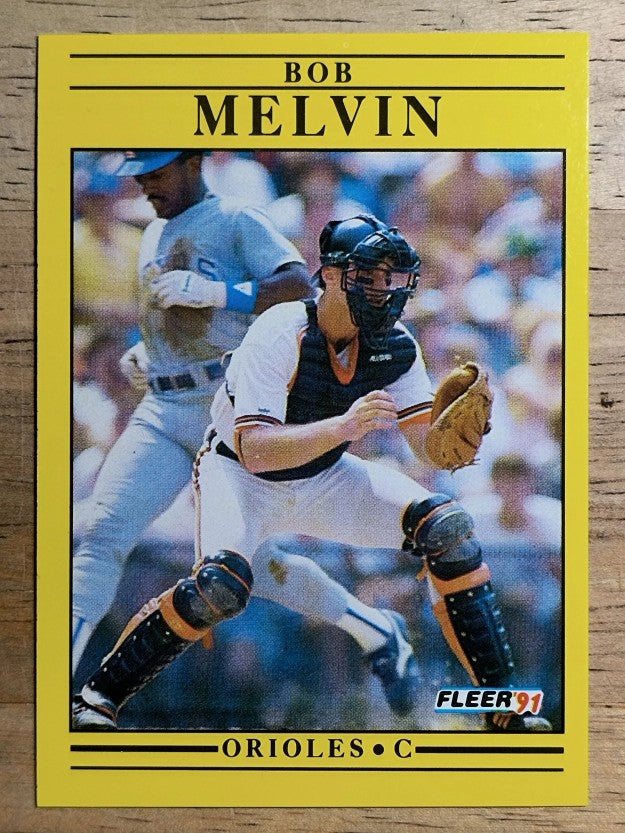 1991 Fleer #482 Bob Melvin
