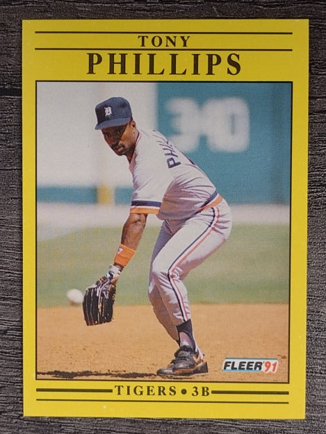 1991 Fleer #348 Tony Phillips