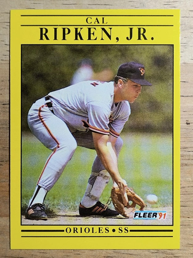 1991 Fleer #490 Cal Ripken