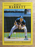 1991 Fleer #84 Marty Barrett