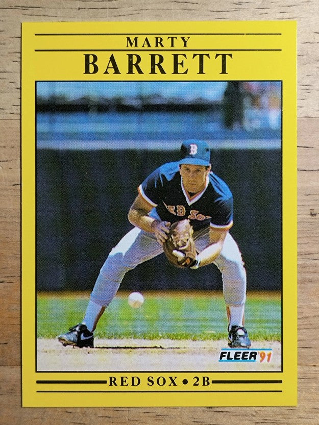 1991 Fleer #84 Marty Barrett