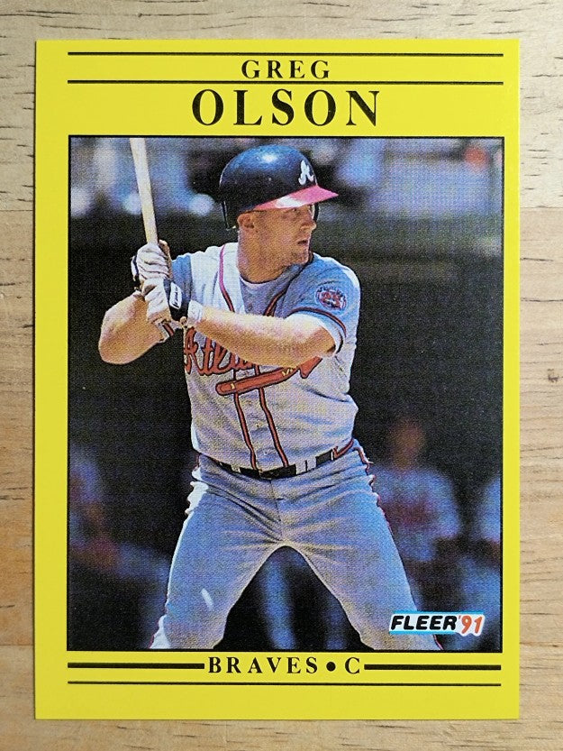 1991 Fleer #698 Greg Olson