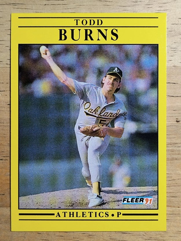 1991 Fleer #4 Todd Burns