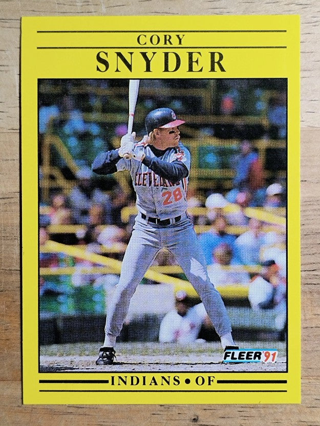 1991 Fleer #378 Cory Snyder