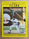 1991 Fleer #259 Will Clark