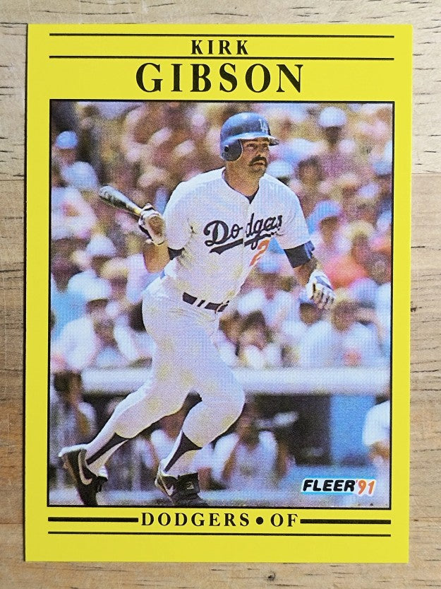 1991 Fleer #199 Kirk Gibson