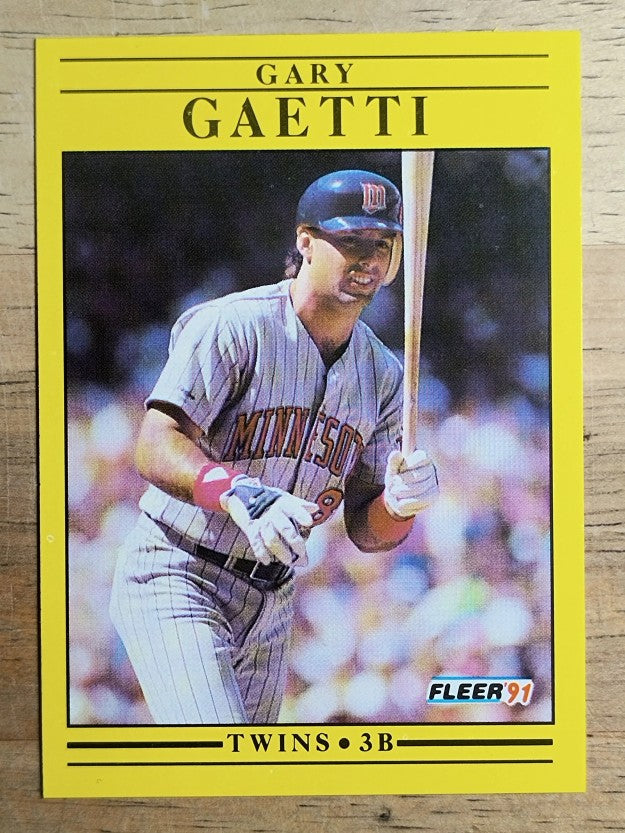 1991 Fleer #609 Gary Gaetti