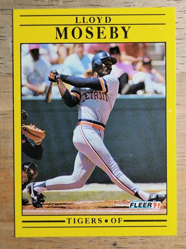1991 Fleer #344 Lloyd Moseby