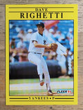 1991 Fleer #677 Dave Righetti