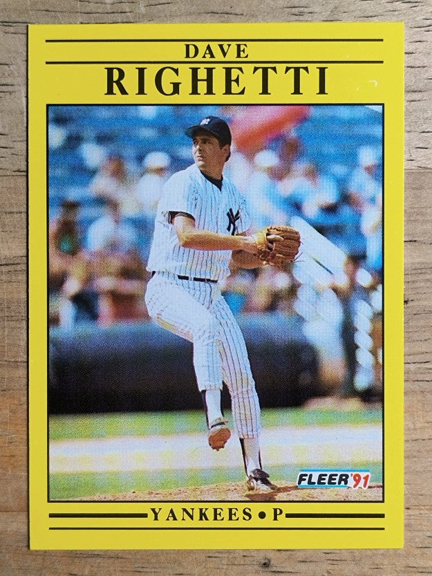 1991 Fleer #677 Dave Righetti