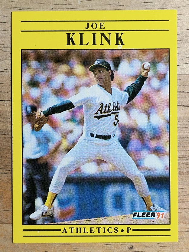 1991 Fleer #13 Joe Klink